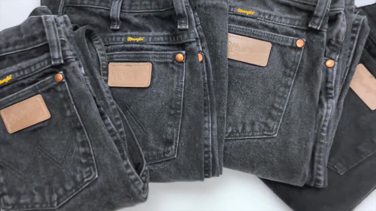 estéreo Lluvioso Collar Jeans Vintage Wrangler / Todas las Tallas / Jeans Talle Alto - Etsy México