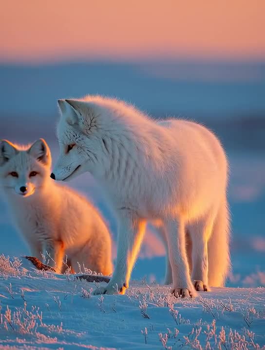 Arctic Fox Cub Art Print: Minimal Winter Wildlife Photography - Etsy