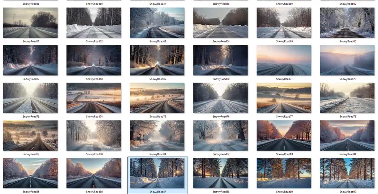 Paquete de fondos de carretera nevada (279), fondos de invierno helado, carretera forestal nevada, superposiciones de escenas invernales, fotografía de escenas nevadas, país de las maravillas congelado video poster