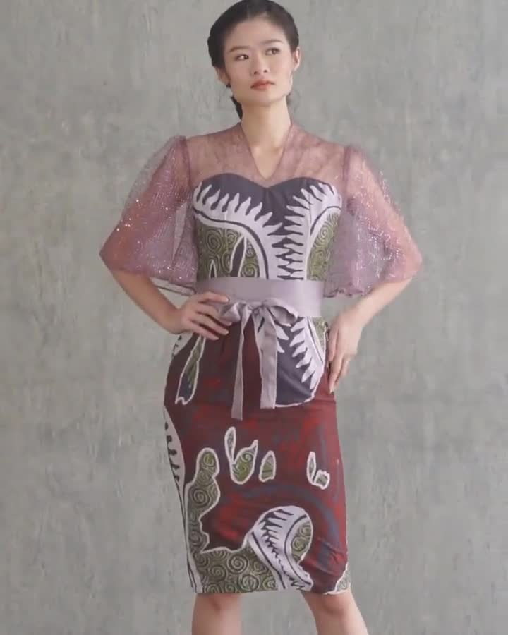 Batik 2024 cocktail dress