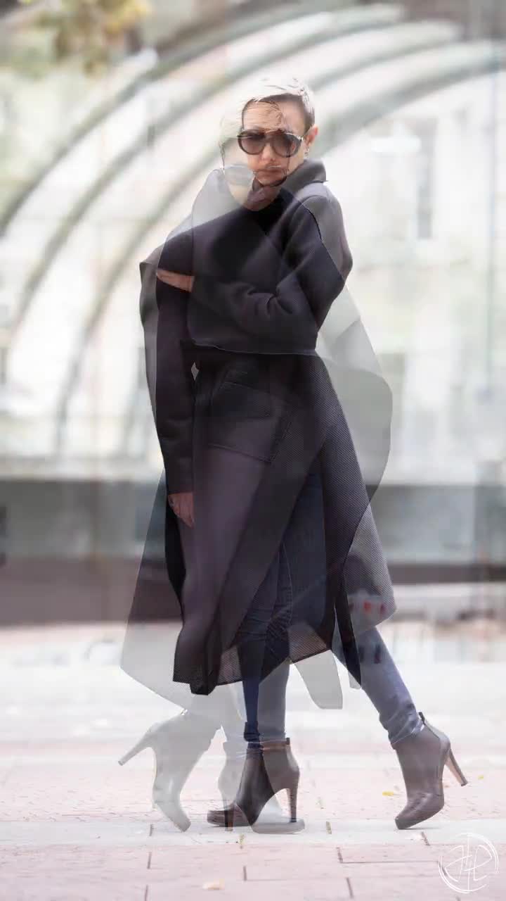 Trench Coat - Fall Jacket Women, Unique Steampunk Style, Winter