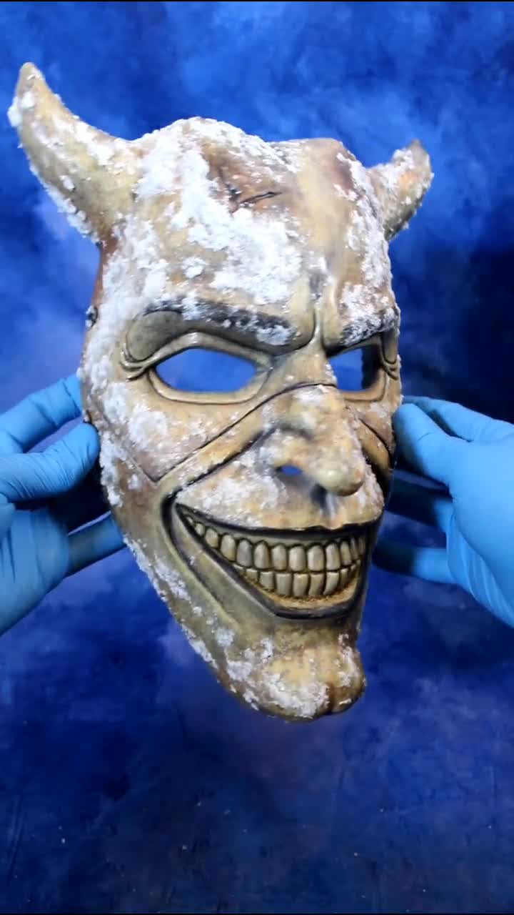 Black Phone 2 Grabber Mask Repaint, Snow Effects and Leather