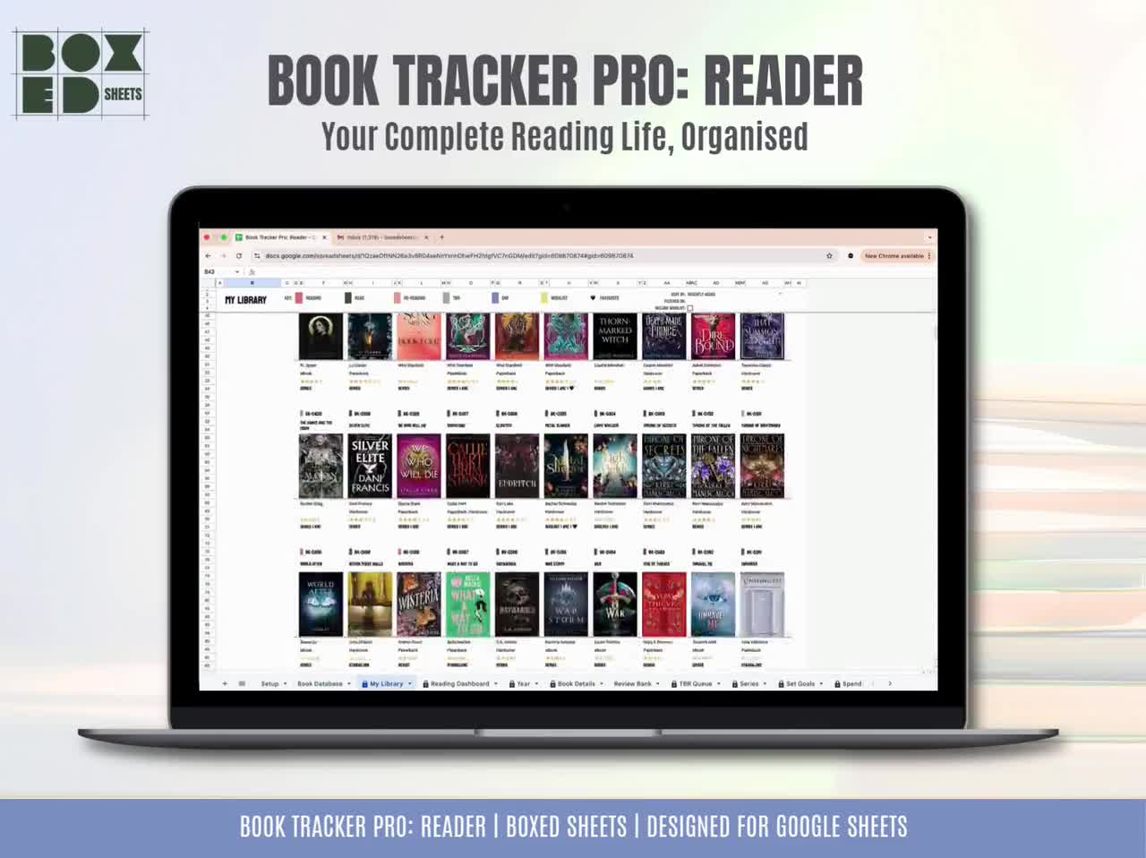 Google Sheets Book Tracker: Reader Edition, ARC, TBR Organizer (Digital Download) video poster