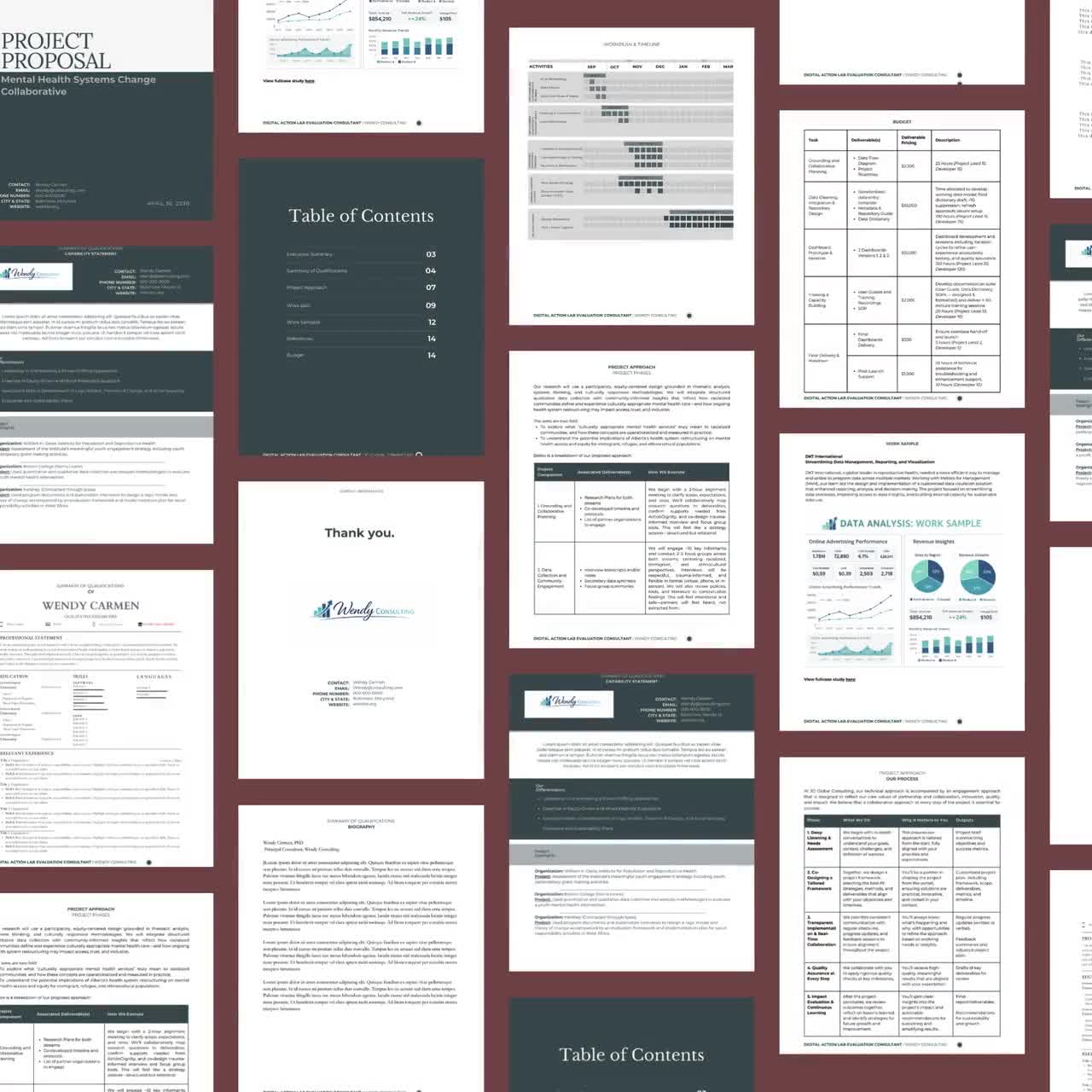 Consulting Proposal Template Bundle | Editable Canva, Document Client Proposal video poster