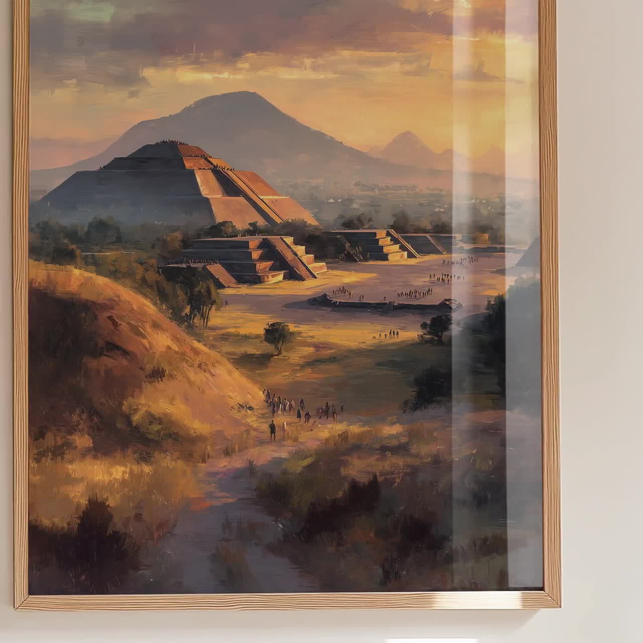日の出のテオティワカン | 古代メキシコの風景画 | メキシコの遺産を