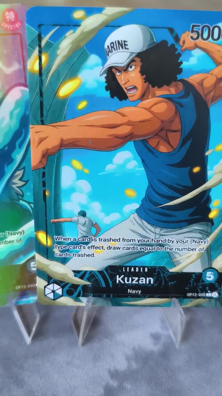 Kuzan Leader (blue) OP12, One Piece Card Game Proxy Leader