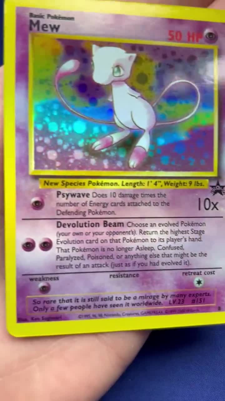 pokemon mew promo card holographic value (8) - WoTC or anything else that might be the result of an attack (just as if you had evolved it) A rare Ancient Mew Pokmon