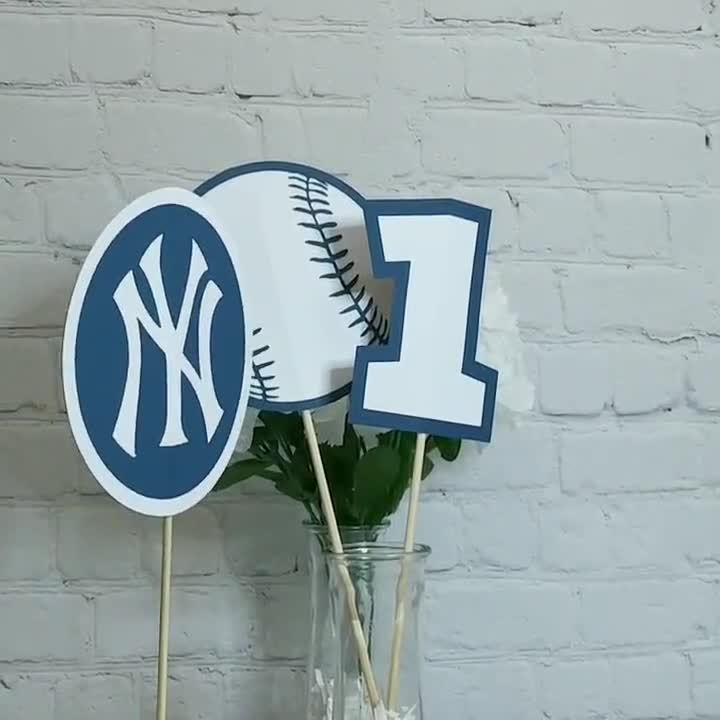 NY Yankees Cake Topper and Centerpiece NY Yankees Digital 