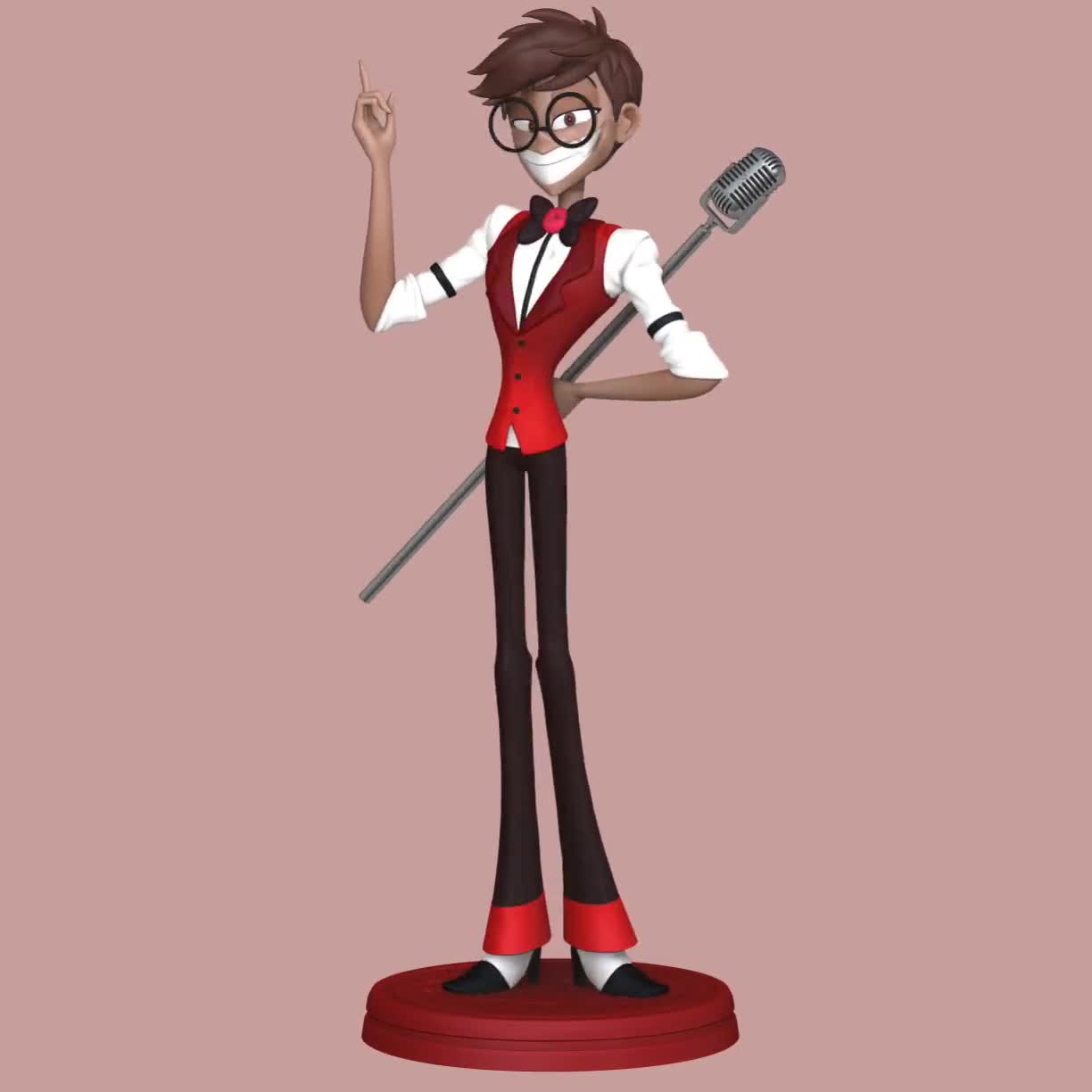 Alastor Human Hazbin Hotel Digital Model for 3D Printing - Etsy Canada