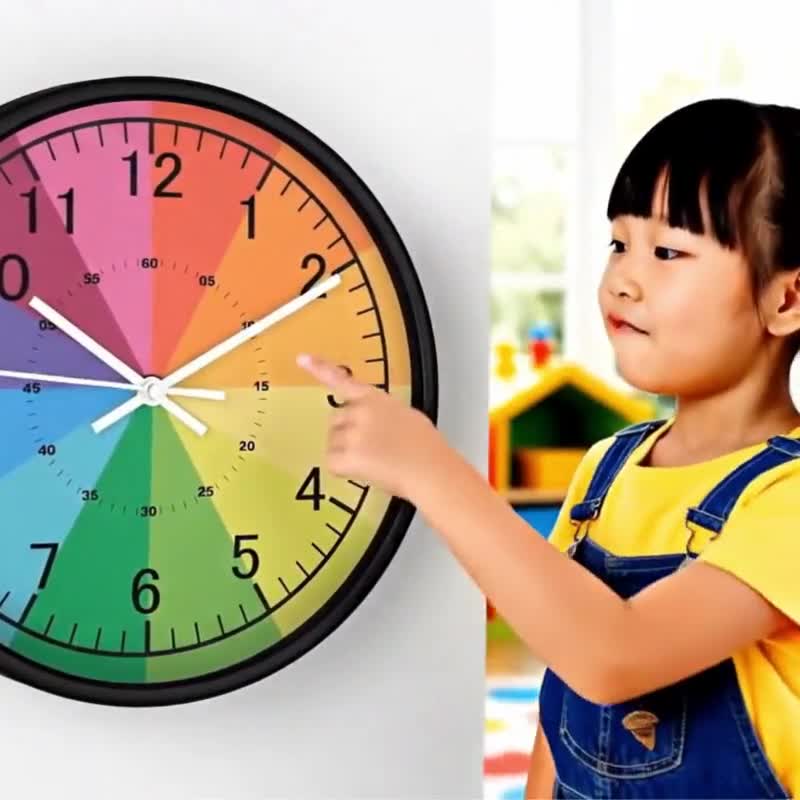 Kids Learning Clock: Educational Tell-the-time Wall Decor - Etsy