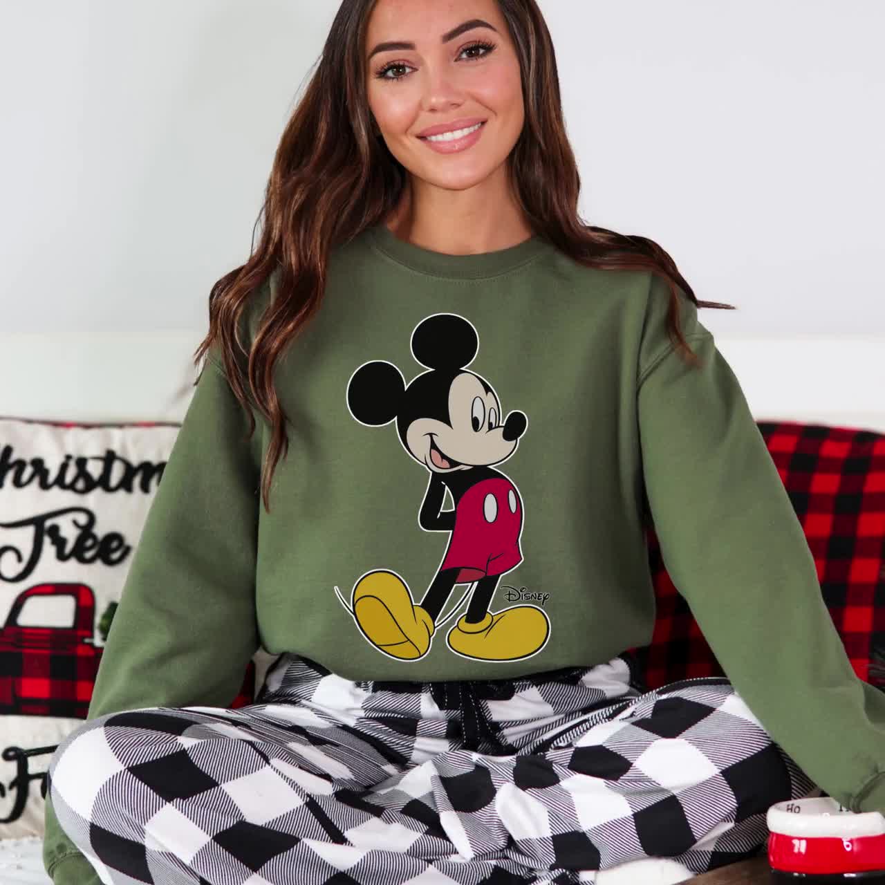 Disney vintage Mickey Mouse-sweater, vintage Disney Mickey Mouse-shirt, Disneyworld vakantiesweater, Disney retro-trui video poster