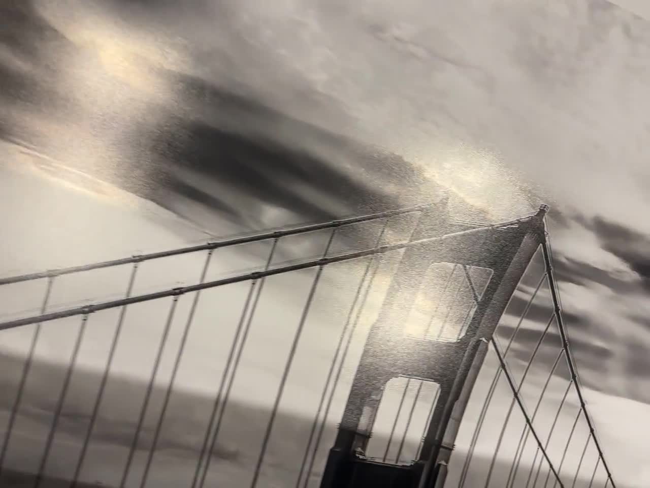 Golden Gate Bridge Sunset Photo: San Francisco Fog Art Print - Etsy