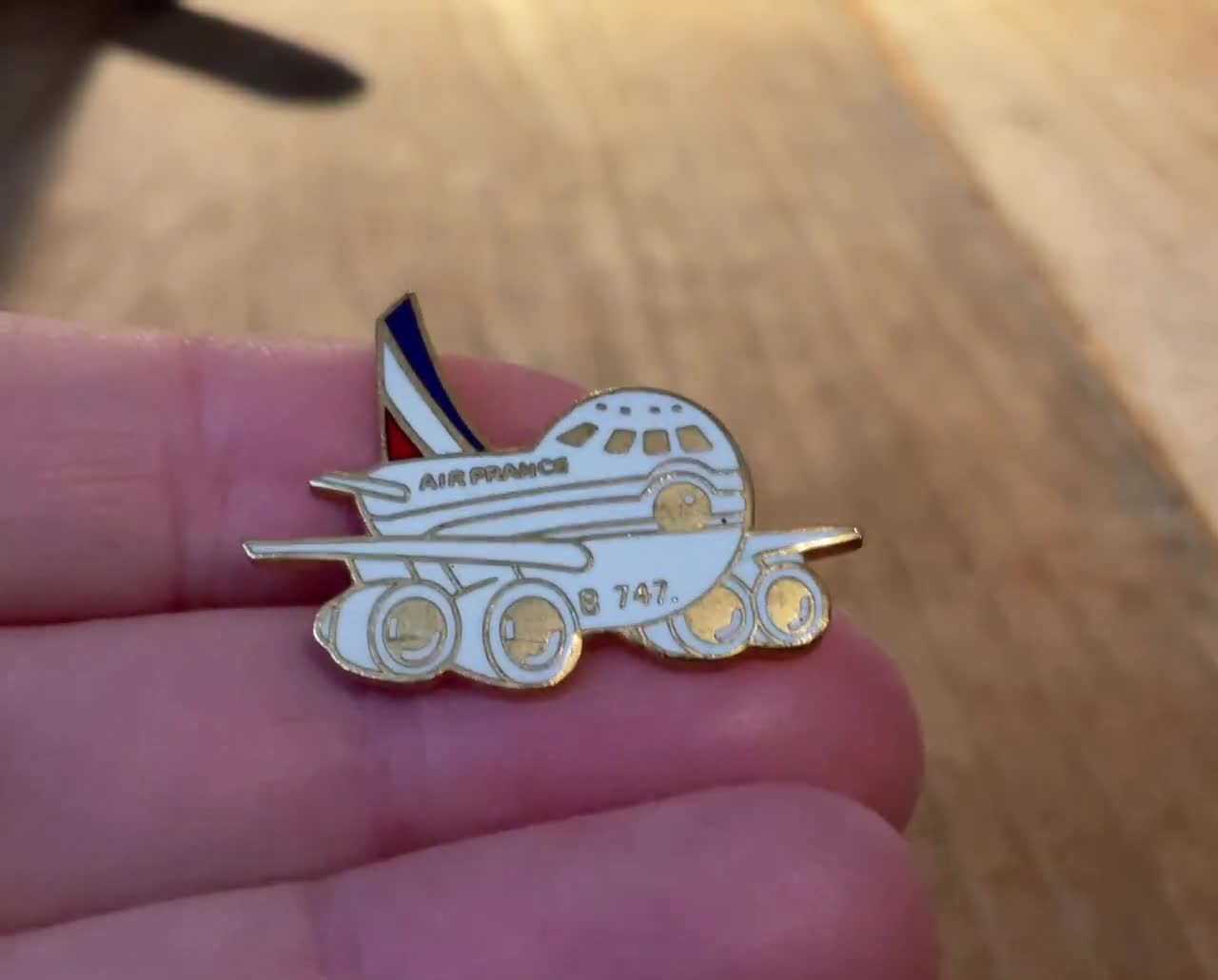 Vintage Air France Boeing 747 Enamel Pin – Airline Aviation Badge – Air France Aircraft Memorabilia – Pilot Gift – Aviation Collectible video poster