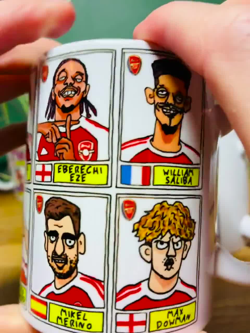 Arsenal CHAMPIONS Gunners 25/26 No Score Draws Mug Set - Set of 2