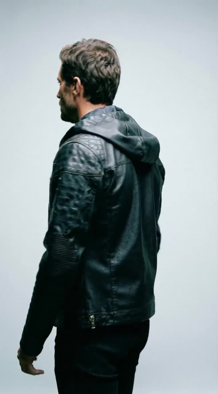 Shredded Cabretta Leather Jacket: Apocalyptic Biker Style video poster