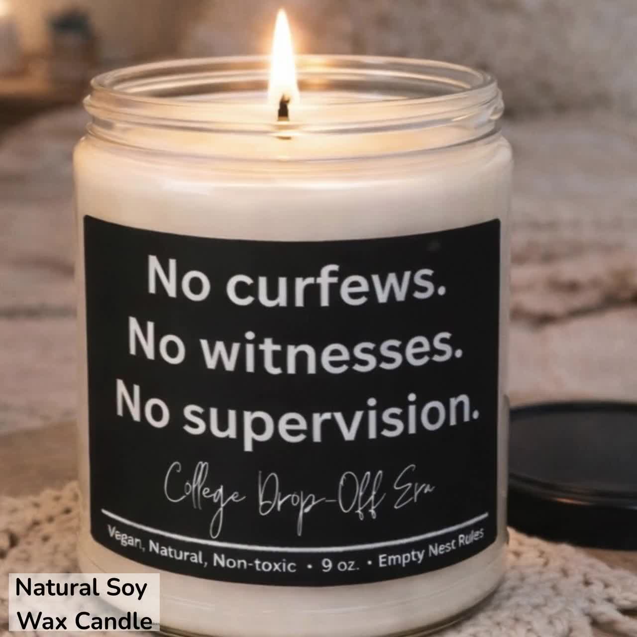 Empty Nest Funny Candle, Empty Nester Gift for Mom, College Drop Off Gift, Mother’s Day Candle, Funny Mom Candle, New Chapter Gift video poster