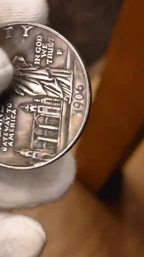 USA 1 Dollar ,1906 - Commemorative Souvenir Coin, Silver Plated - Etsy