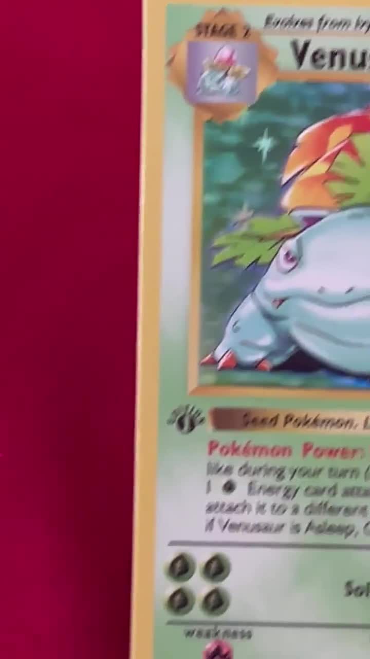 venusaur holographic pokemon card value Pokemon Base Set Rare Holo Venusaur #15