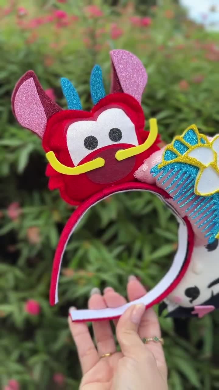 Disney Ears Mickey Ears Chinese Dragon Mulan Mouse Ears Headband