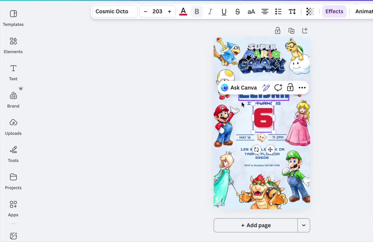 Mario Galaxy Birthday Invitation, Gamer Party Invite (Digital Download) video poster