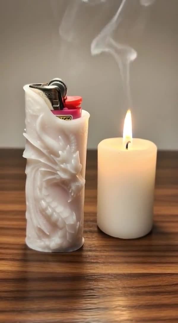 Custom Bic Lighter Holder with optional Keyring video poster