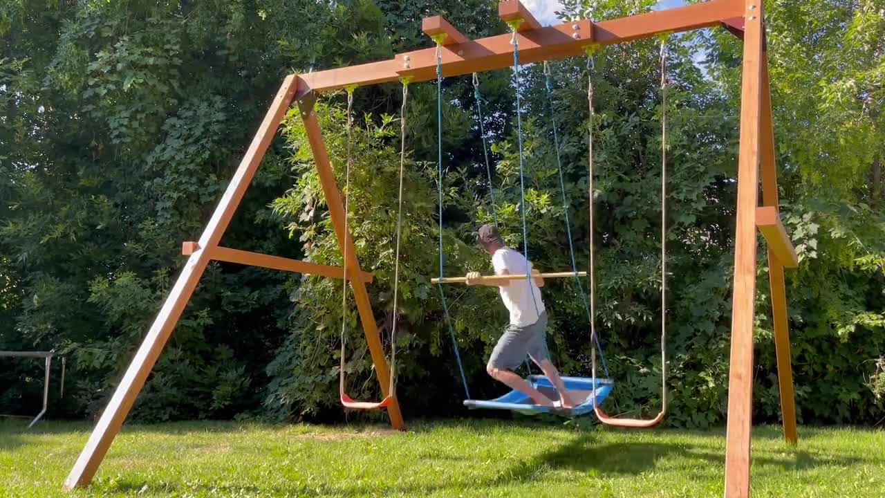 RIDE The WAVE! Swing Set Plans DIY Playset (Pdf Download) The Most Fun You'll Ever Have! video poster