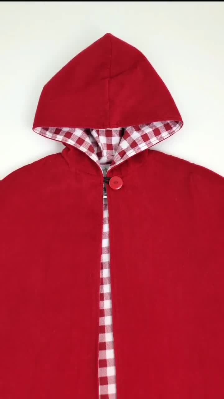 Disfraz De Caperucita Roja Para Niñas – Vestido Con Capa Y Capucha, Delantal Blanco, Tallas 2 A 13 Años