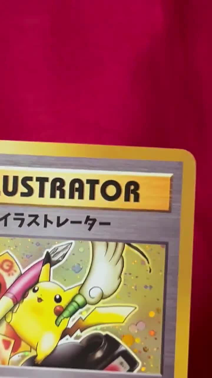 Holo Illustrator Pikachu Japanese Pokemon Card Holographic Card Proxy Card Immaculate Mint Quality Holo Illustrator Pikachu Japanese Pokemon Card Holographic Card Proxy Card Immaculate Mint Quality