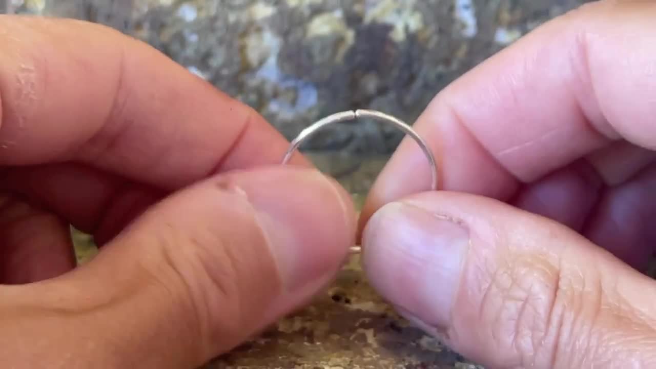 Oversize Hammered Silver Conch Hoop: Recycled Silver Piercing - Etsy