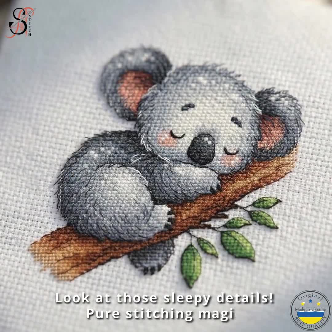 Koala Australia Baby Animal Bear Kids Counted Cross Stitch Pattern