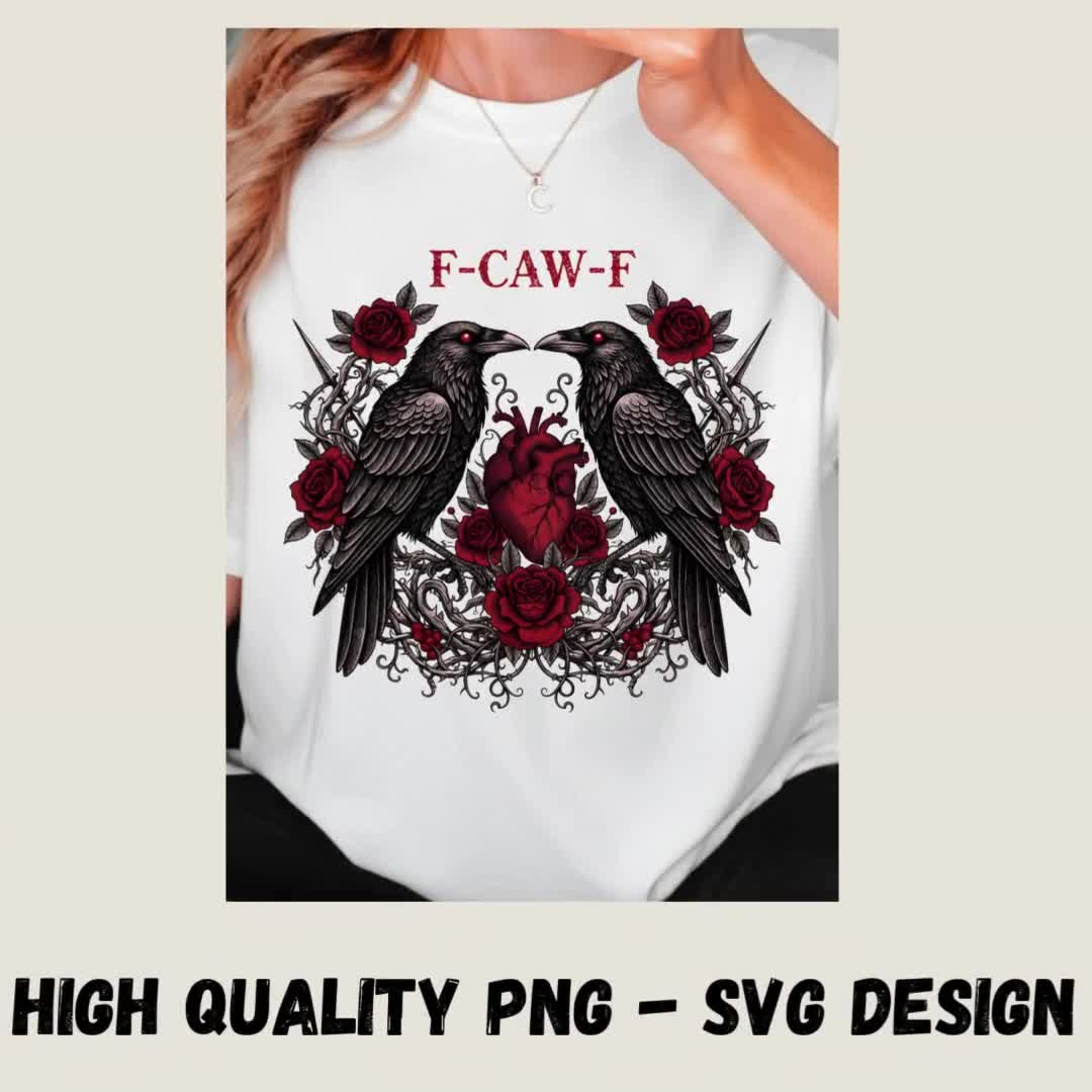 F Caw F Valentine PNG, Meme divertido de pájaro anti-San Valentín, Humor sarcástico de San Valentín, Sublimación PNG video poster