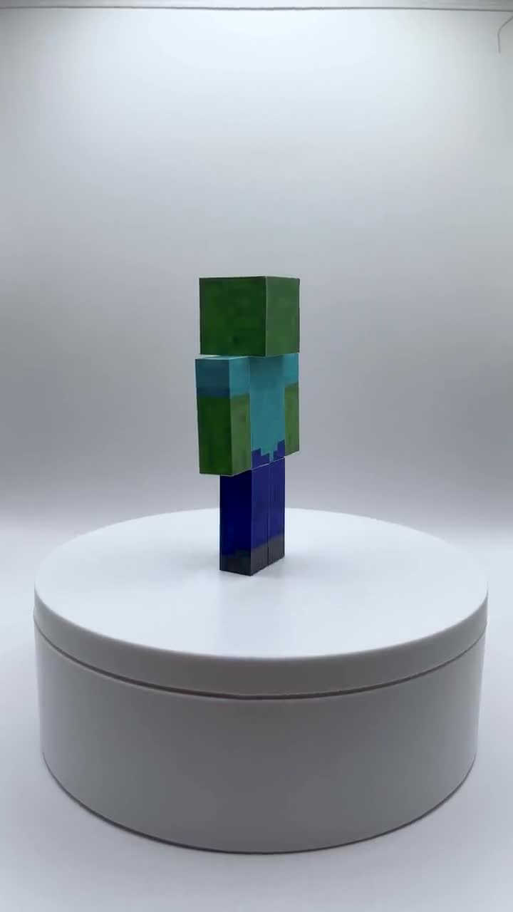 Zombie Minecraft Paper Craft Model