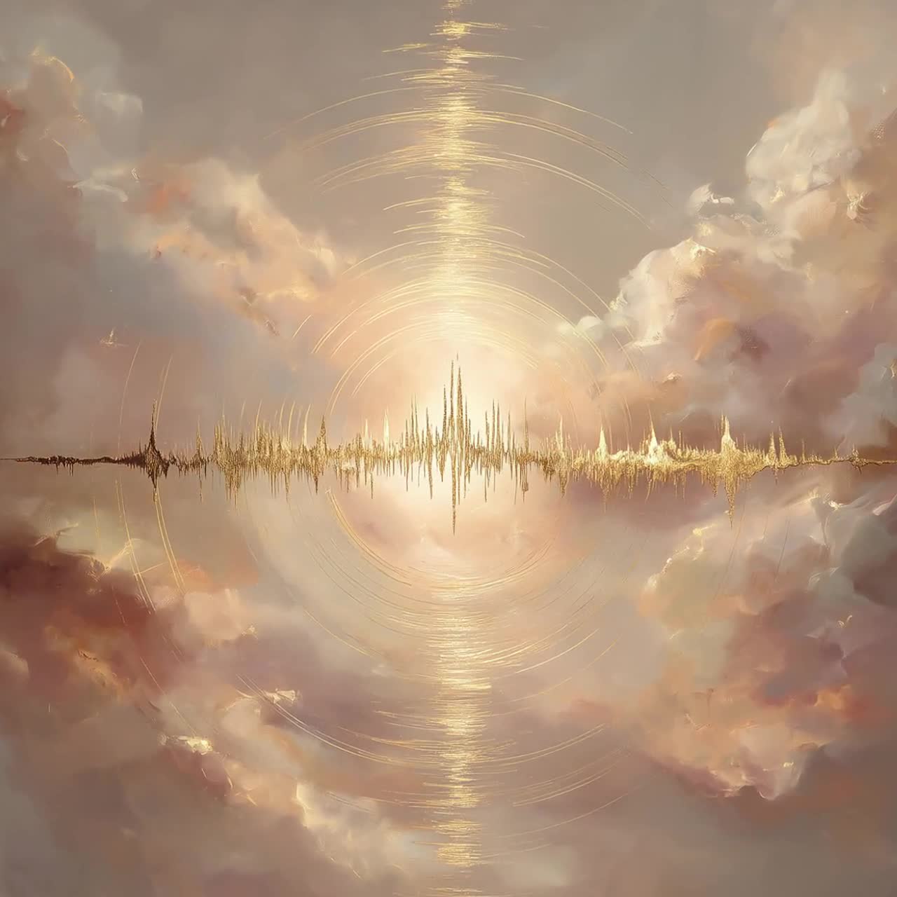 432 Hz Frequency Wall Art, Healing Sound Wave Print, Spiritual