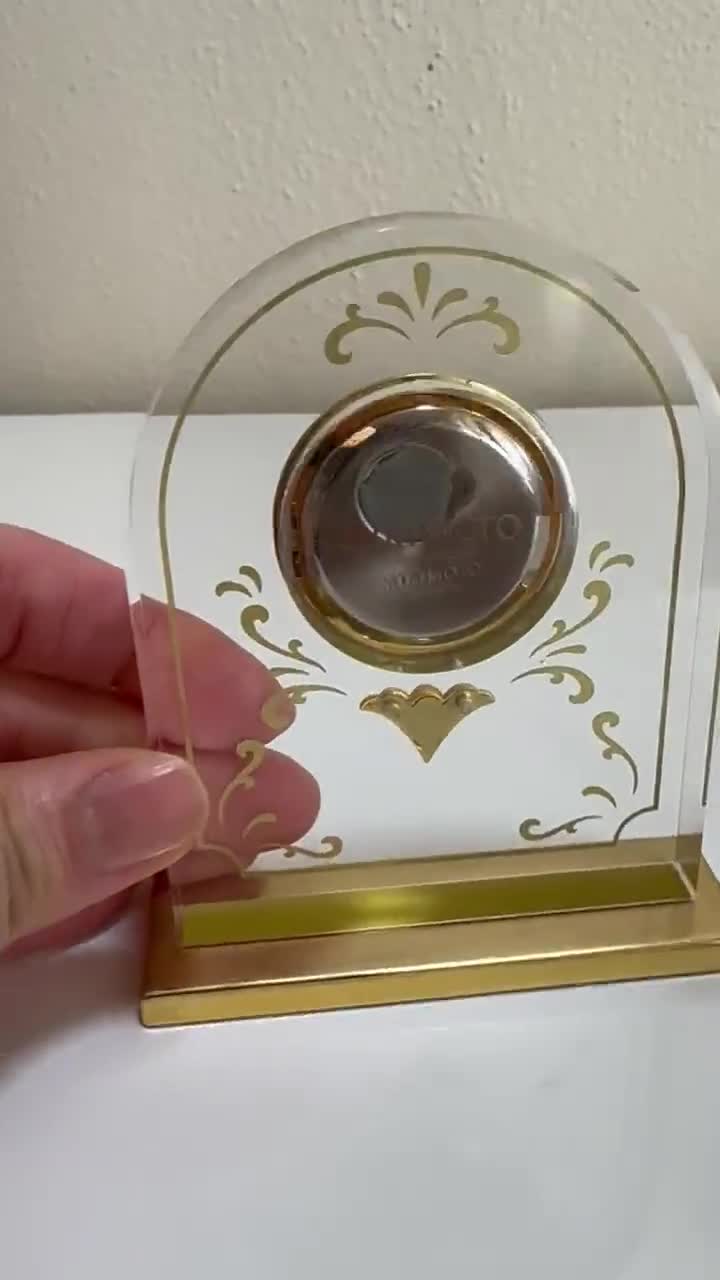 Vintage Mini Mikimoto Desk Clock With Pearl and Gold Accent - Etsy
