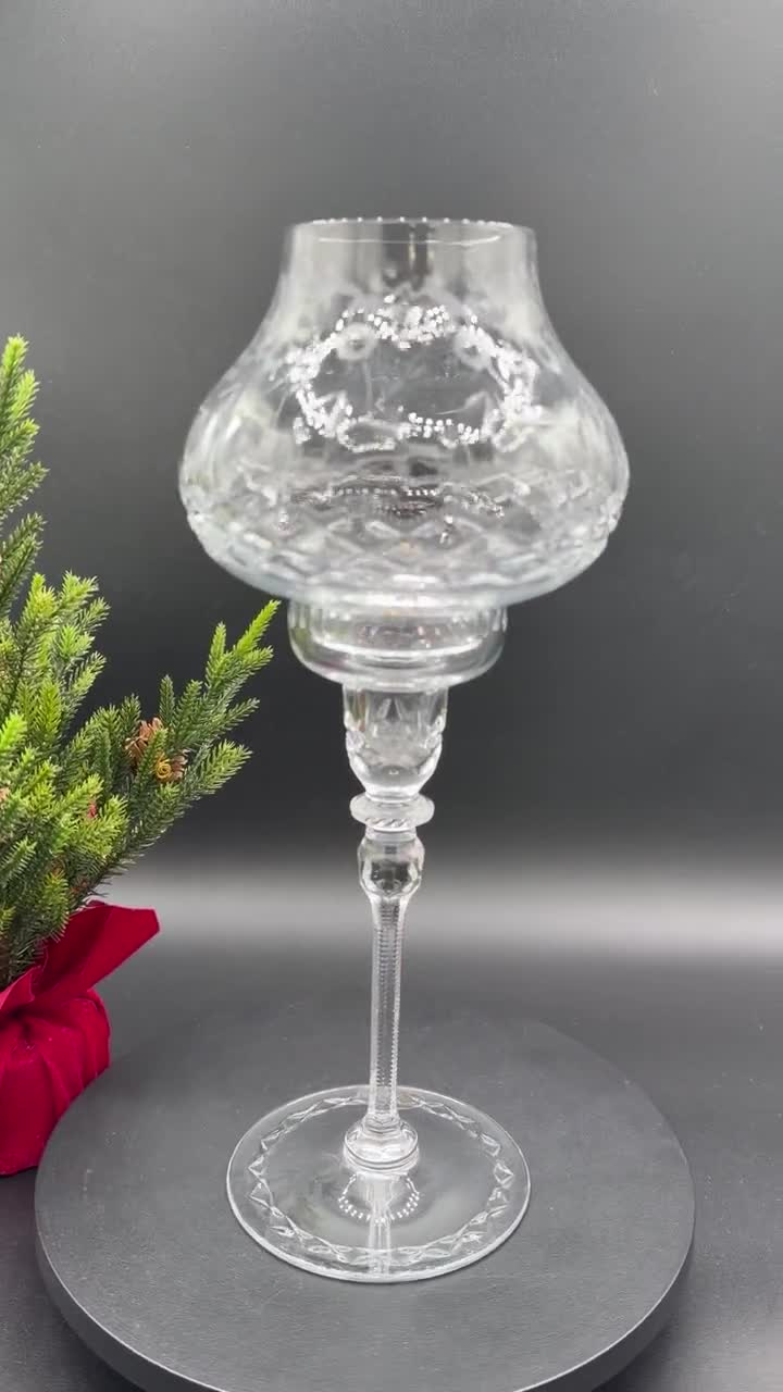 Rogaska Crystal Gallia Hurricane Candle Lamp - Etsy