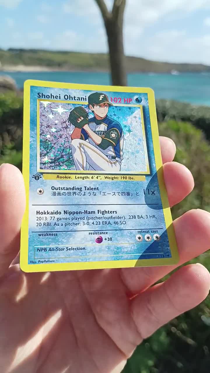 shohei ohtani pokemon card Shohei Ohtani anime Baseball Pokémon Trading Card