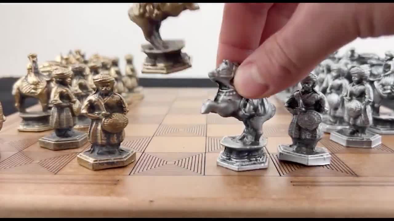金属製インドチェスセット | パーソナライズされた木製ボード - Etsy 日本