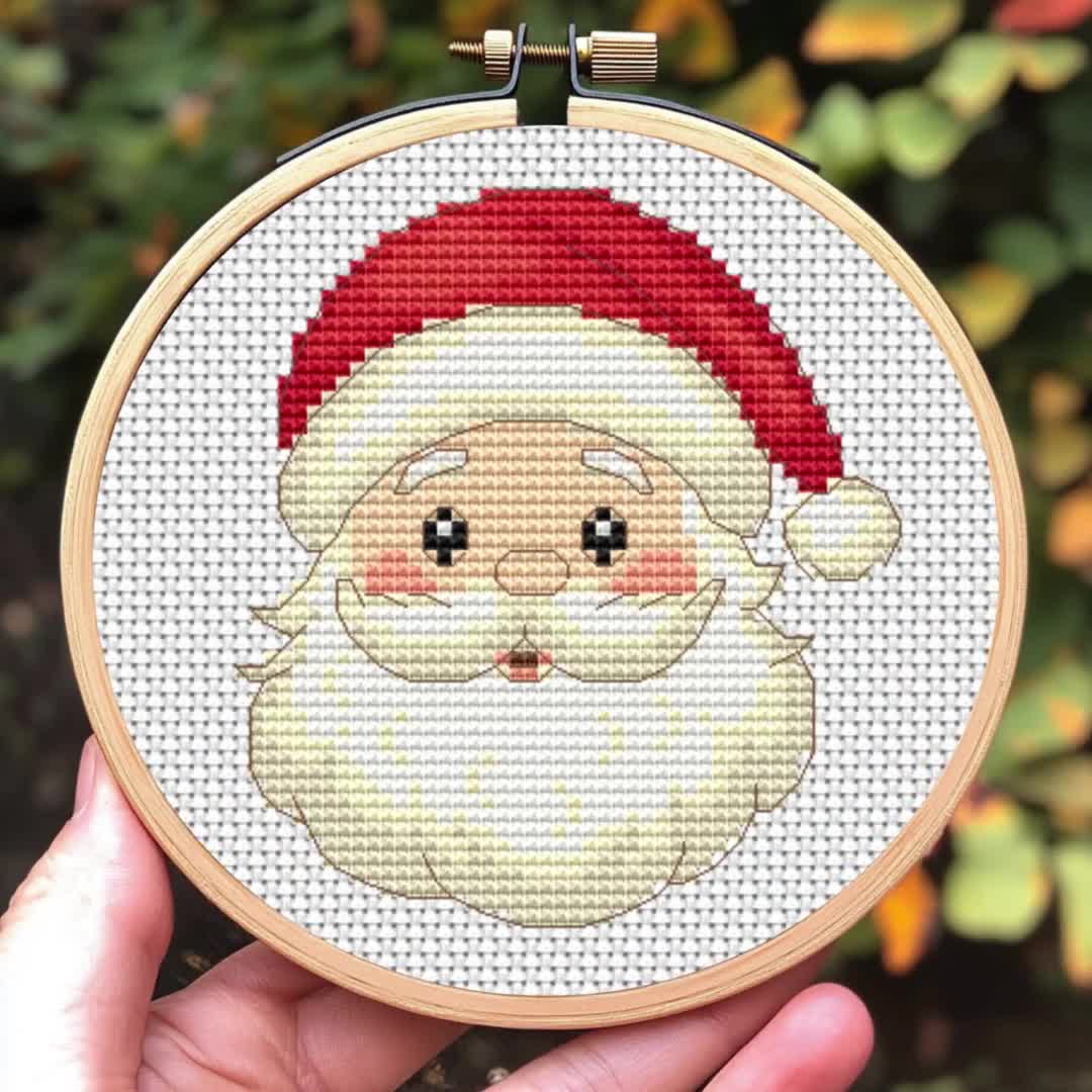 クリスマスオーナメントのクロスステッチパターン、小さな刺繍セット