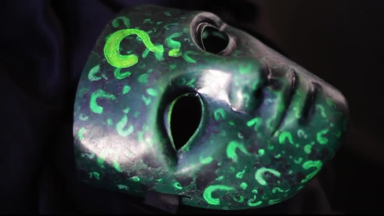 リドラー ヴィラン マスク バットマン エドワード ニグマ コスチューム