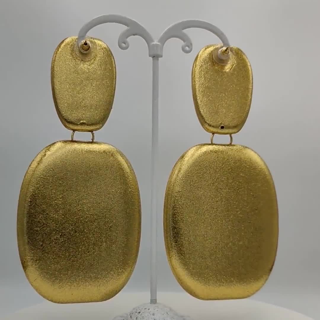 Big Dangle Earrings Gold Geometric Circle Large African Big Dangle Earrings Gold Geometric Circle Large African