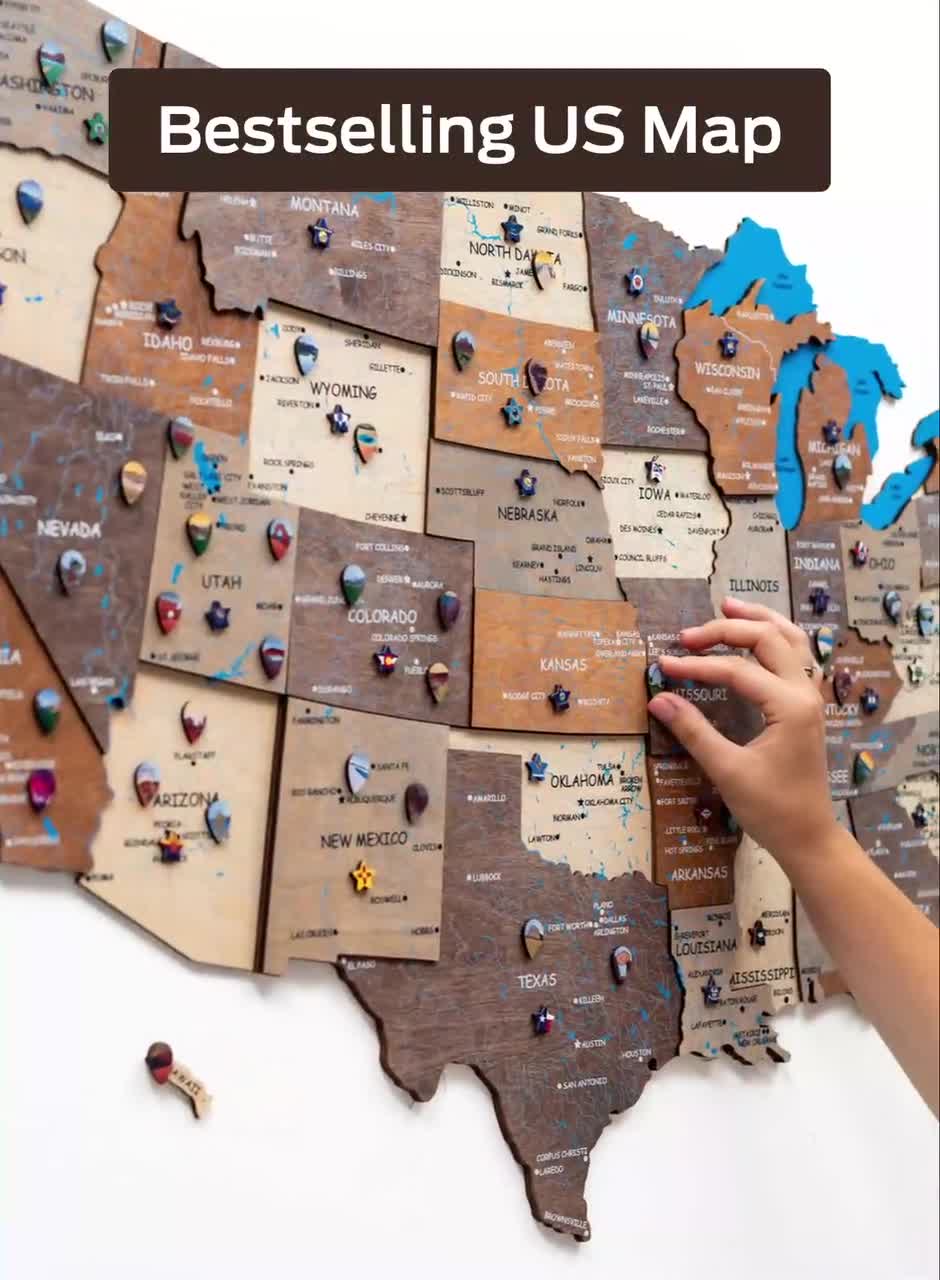 Flag Push Pins from Enjoy The Wood ‣ Good Price, Reviews