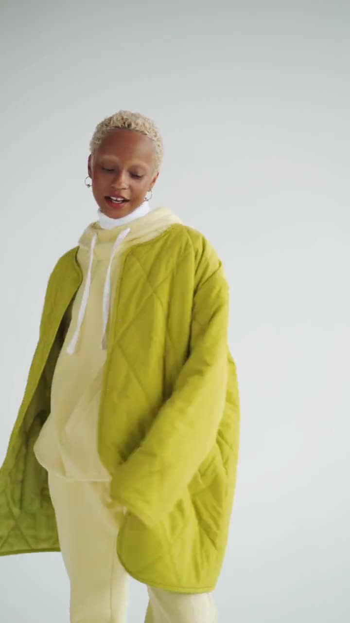 Cheryl Oversized Quilted Jacket Pattern With Pdf Tutorial Size XS