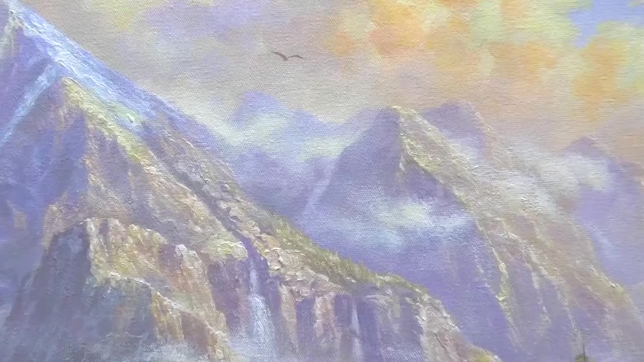 9点の手描きアート クロード・ロラン油絵風景画、フランスの港の風景