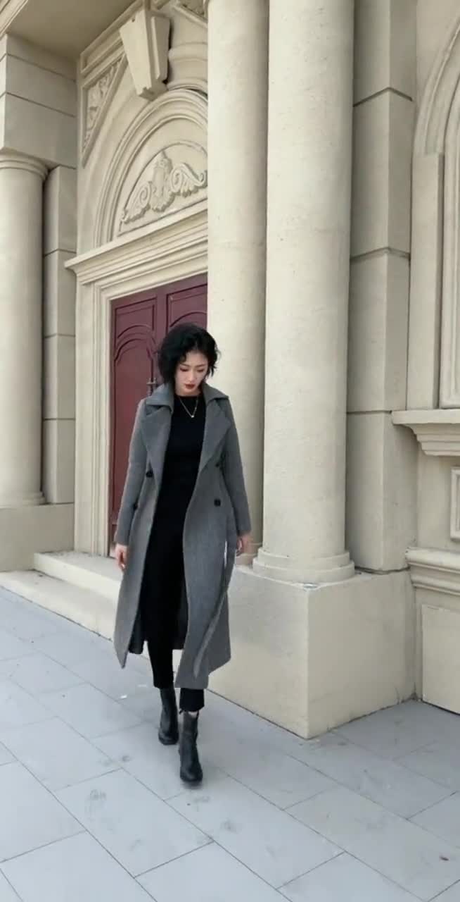 louren ローレン/Oversize wool trench coat louren oversize wool trench coat