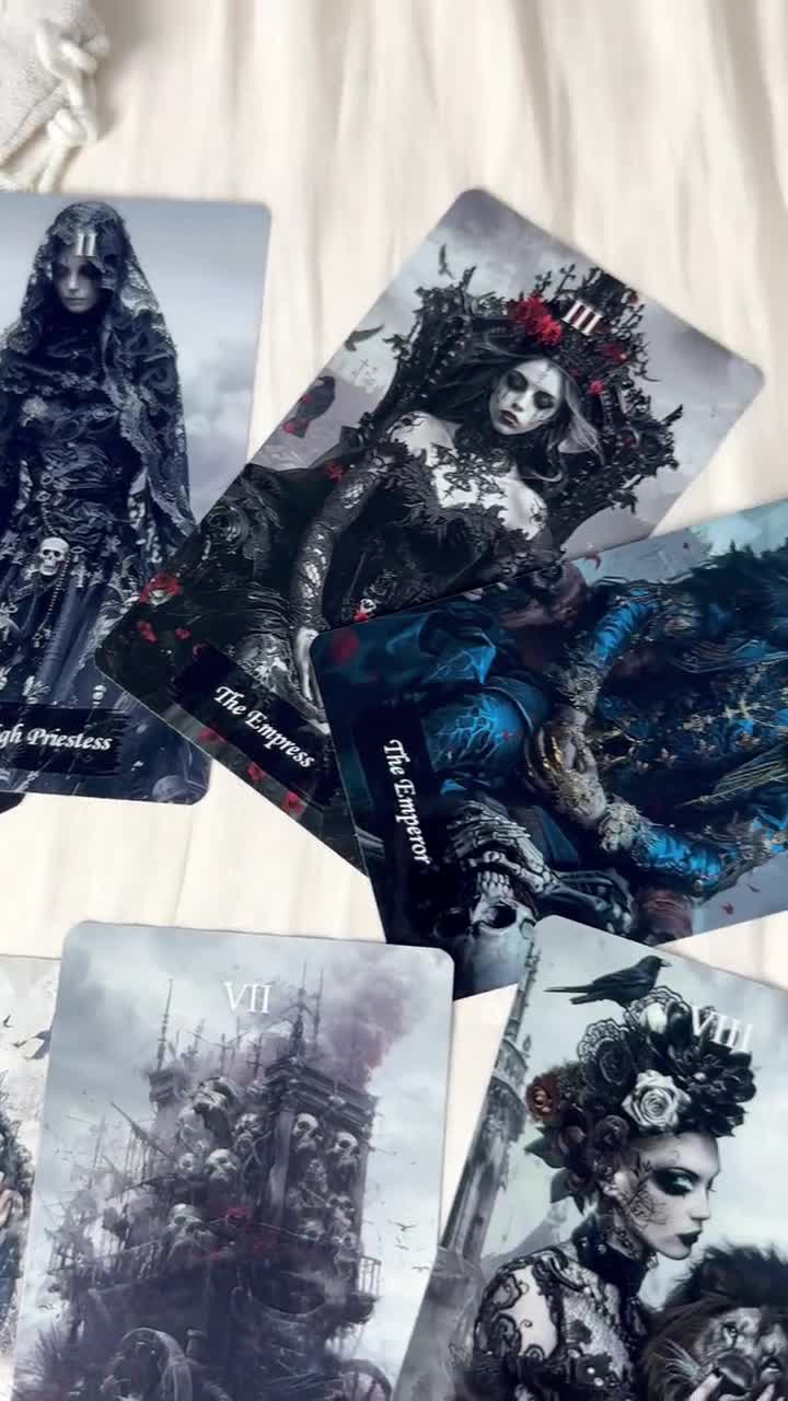 Gothic Tarot Deck, Tarot Card Deck, Tarot Deck With