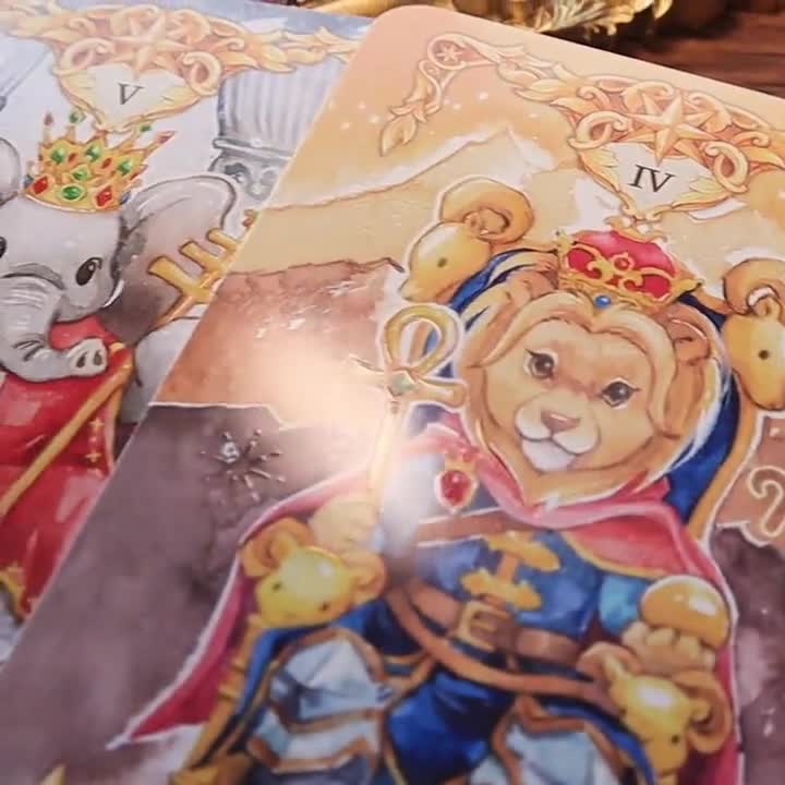 Maruco Animal Tarot Kit - 2025 Edition 78 Cards With Tarot