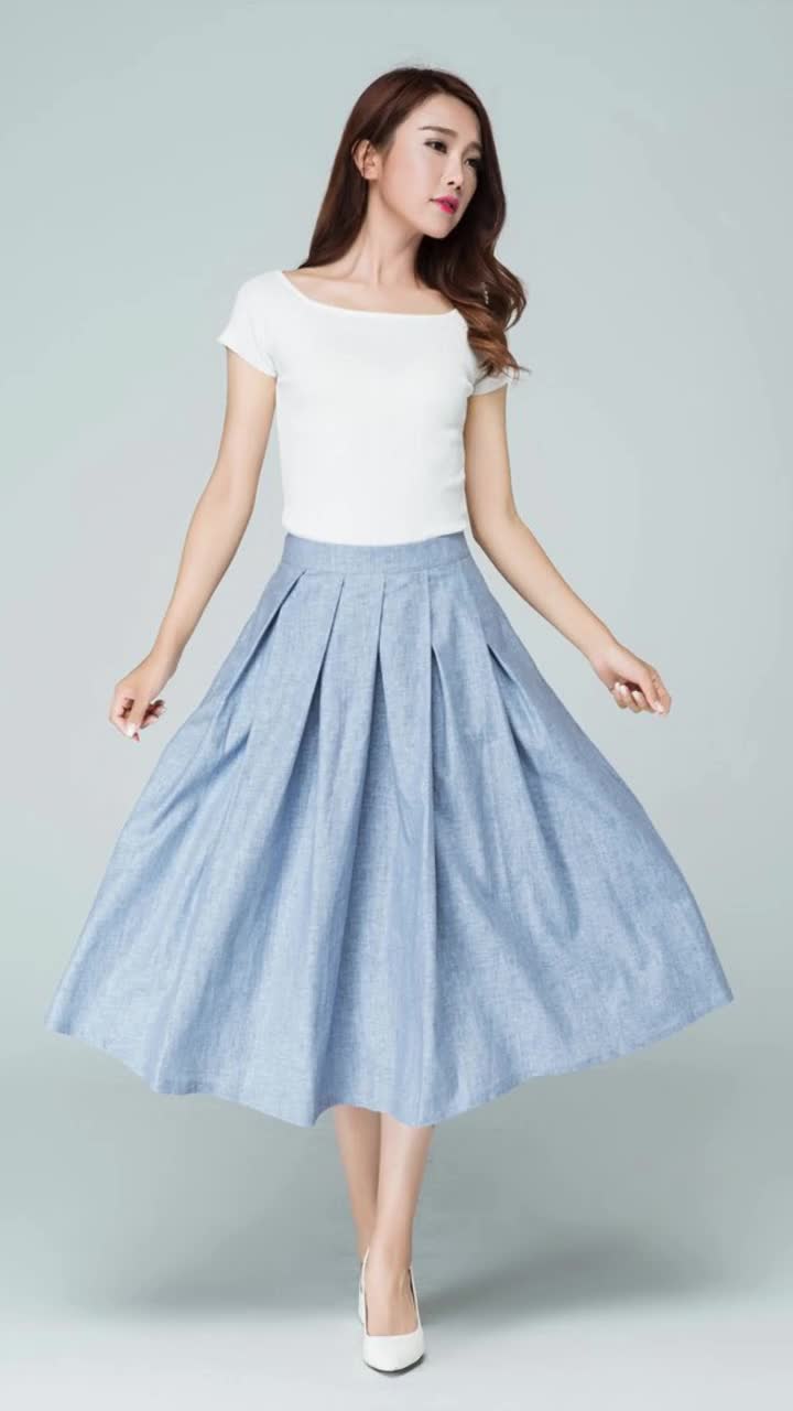 【MILLO WOMEN】CUT OFF PLEATED SKIRT Cut-off Pleated Skirt 2 [Black] - Millo Archive