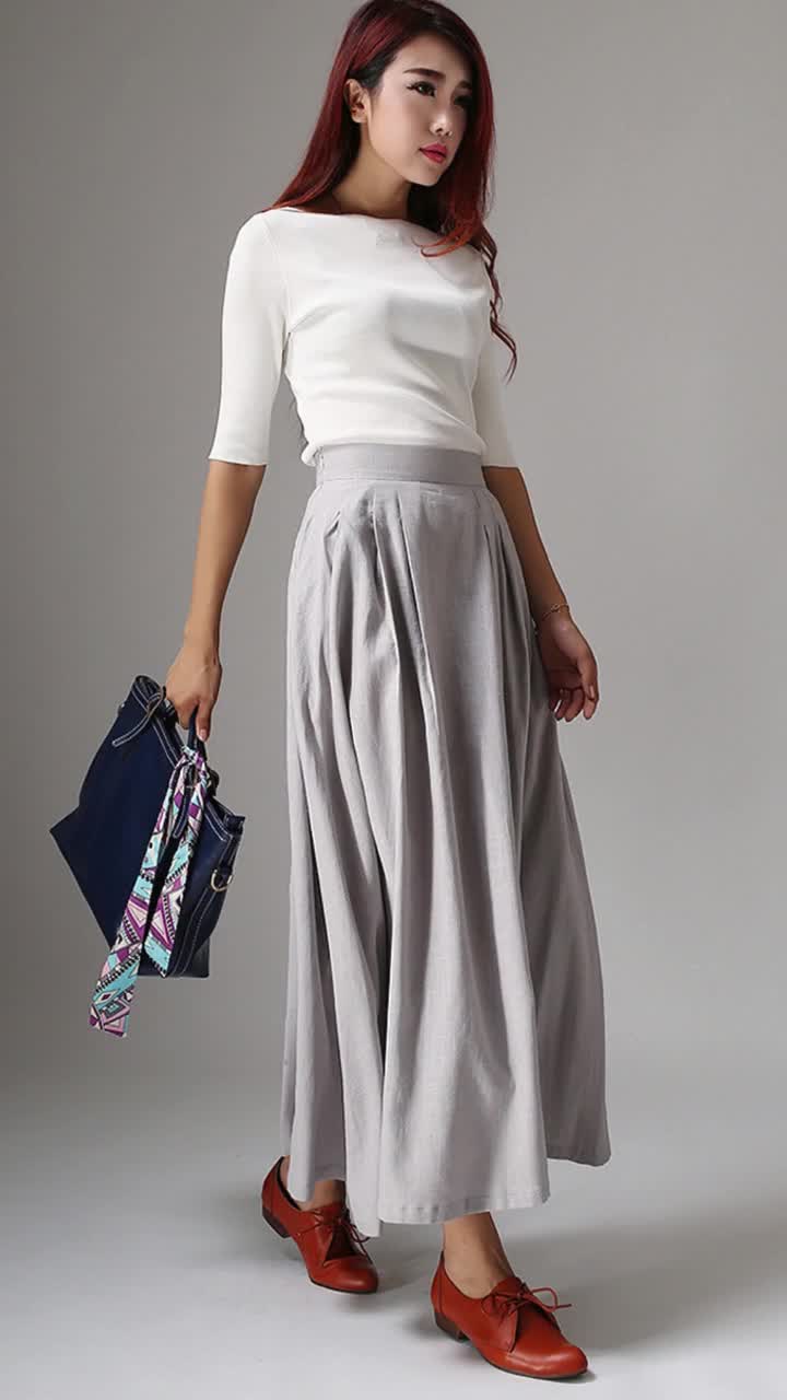 【新品タグ付】KUME H-LINE POCKET LONG SKIRT セール】KUME/クメ Fringe Wasit H-line Skirt ロングスカート