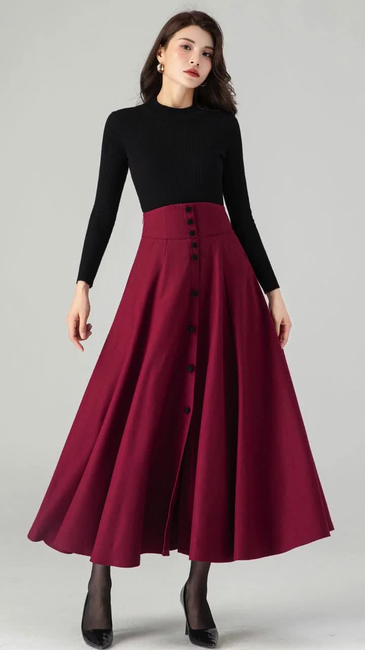 ◎mangomanyplease◎ MELLIN WOOL SKIRT (2colors) 망고매니플리즈]MELLIN WOOL SKIRT (2colors)