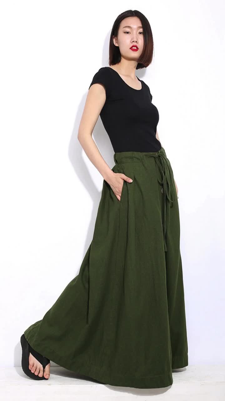 military long skirt グリーン カーキ オリーブ military long skirt グリーン カーキ オリーブ - メルカリ